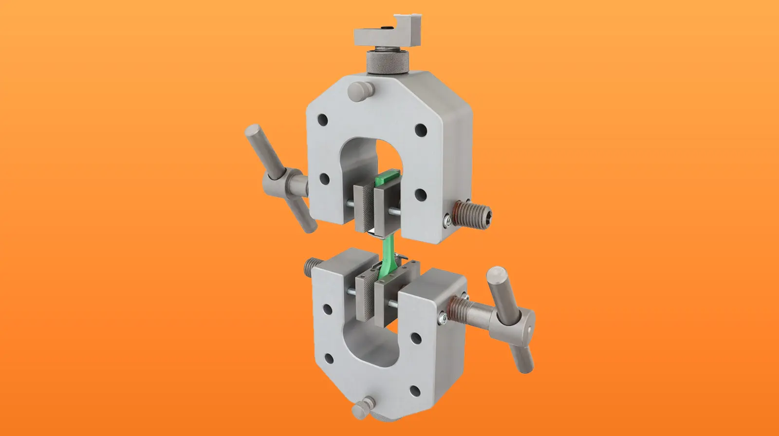 Vice grip on orange background